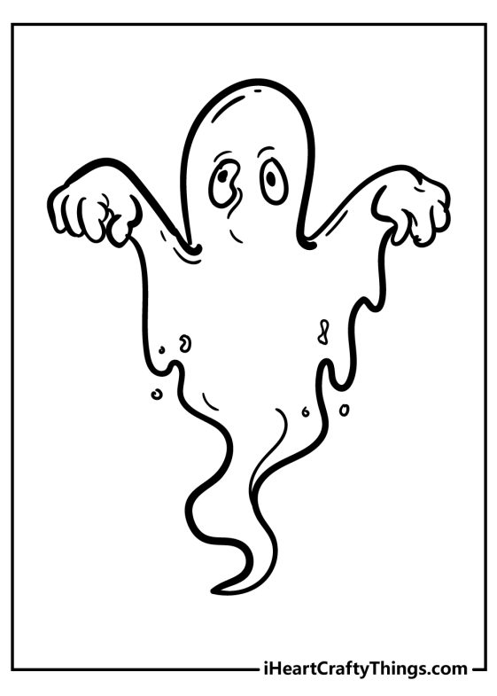 Ghost Coloring Pages (100% Free Printables)