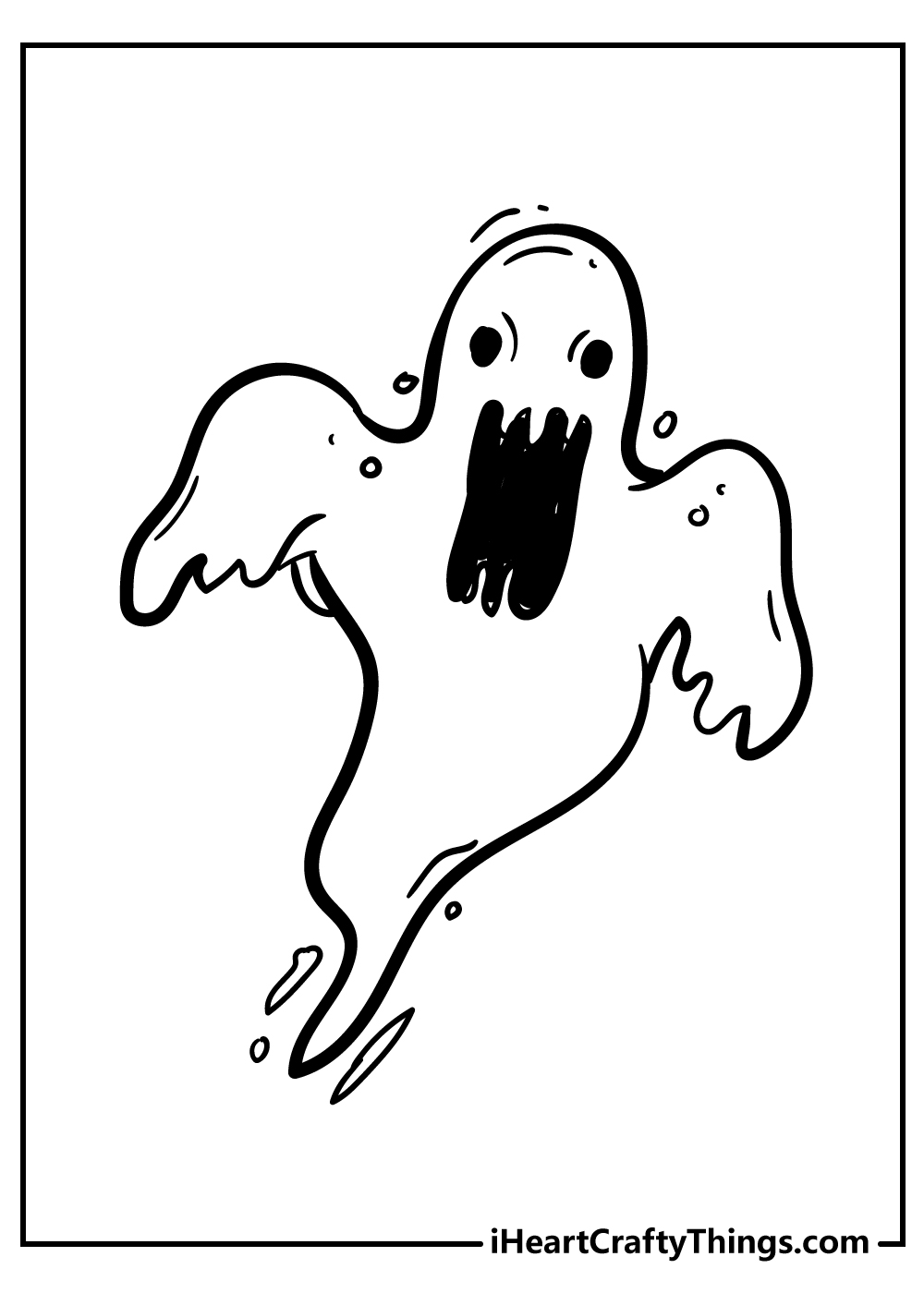 Ghost Coloring Pages for kids free download