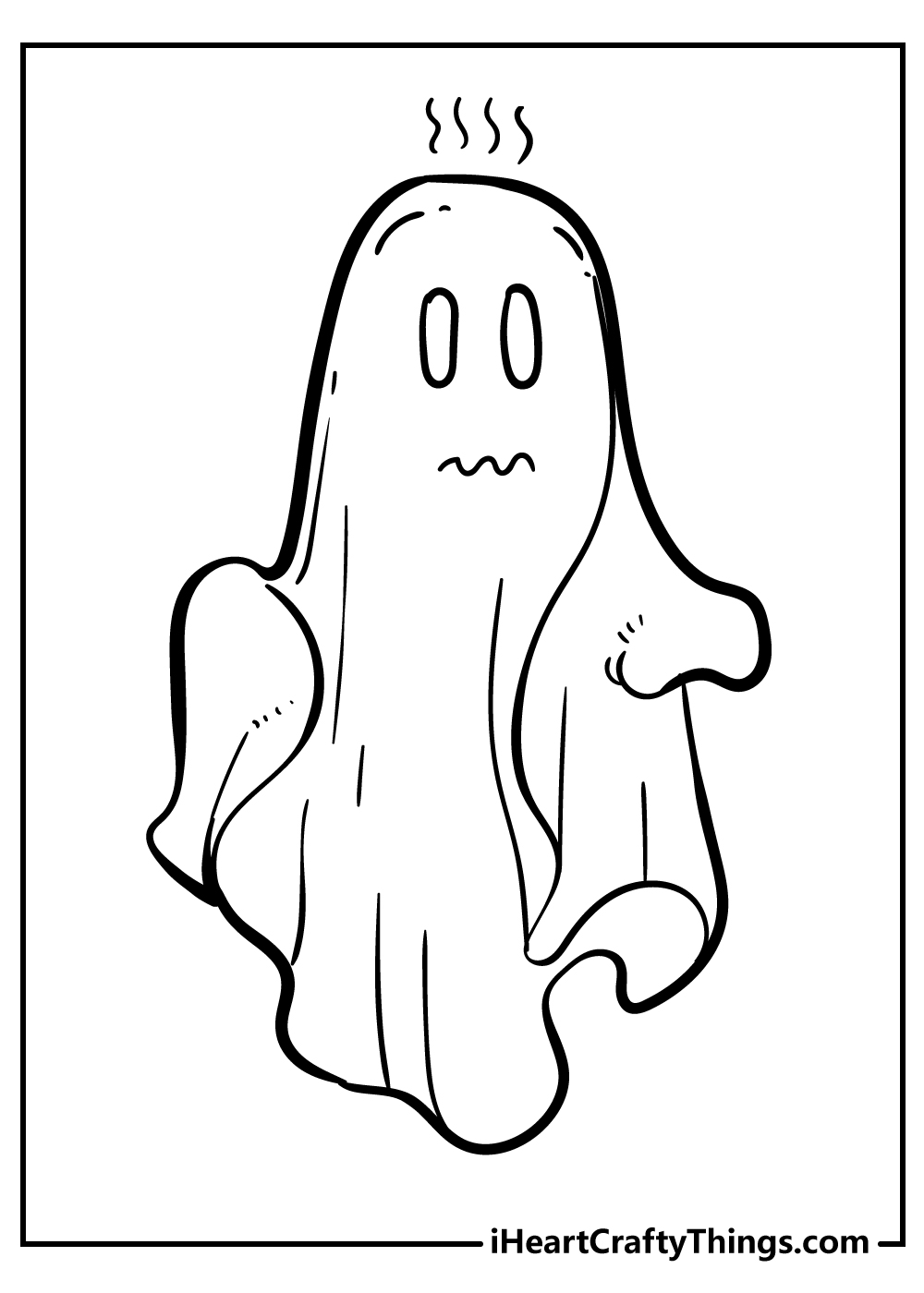 Ghost Coloring Sheet for children free download