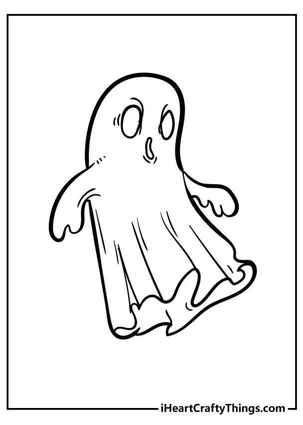 Ghost Coloring Pages (100% Free Printables)