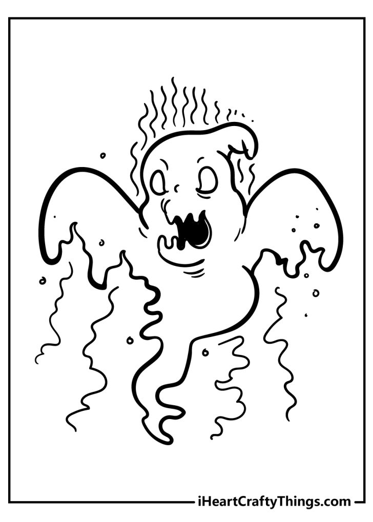 Ghost Coloring Pages (100% Free Printables)