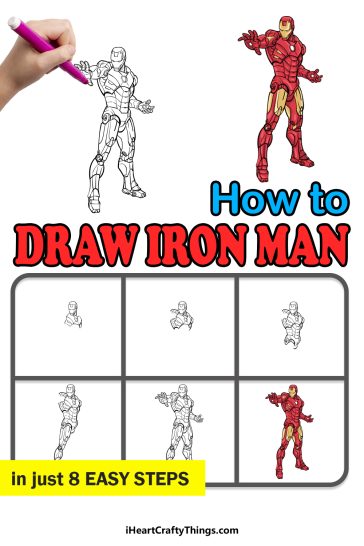 Iron Man Drawing - How To Draw Iron Man Step By Step