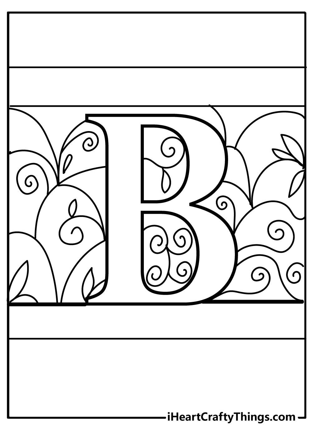 Free Printable Coloring Pages Letter B Printable Form Templates And