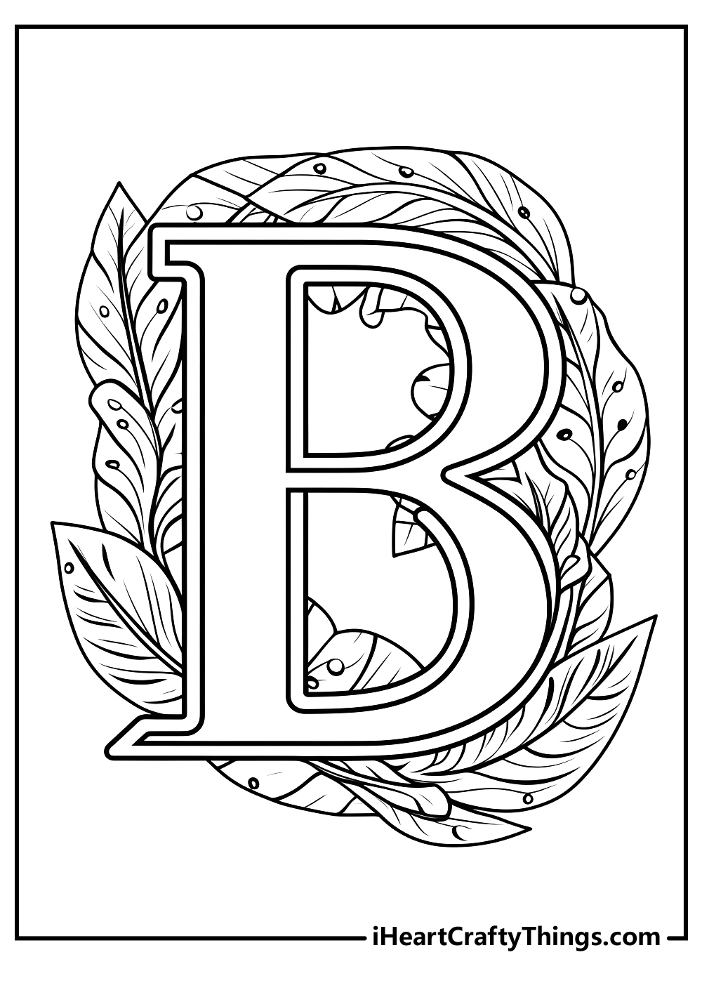 new letter B coloring pages