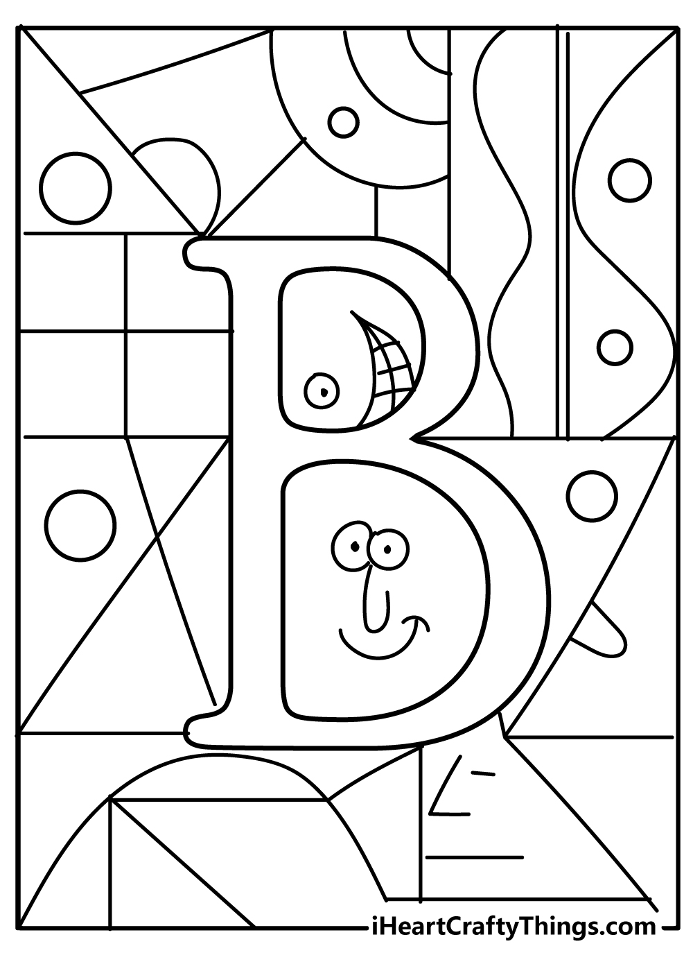 Letter B Coloring Pages free pdf download