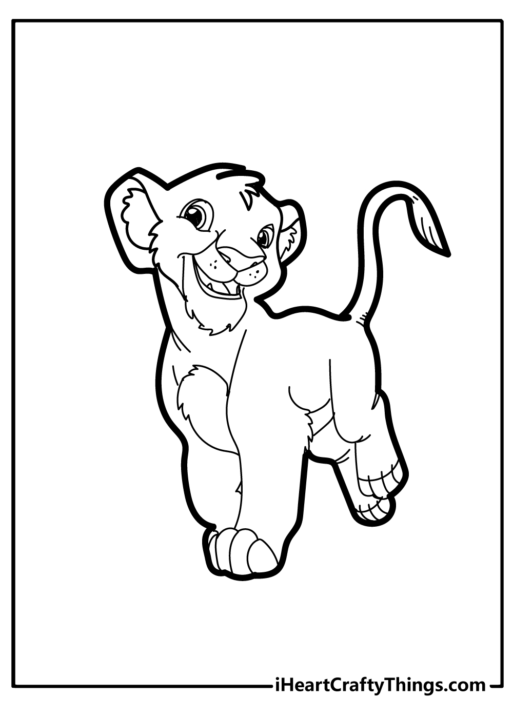 Lion Coloring Book free printable