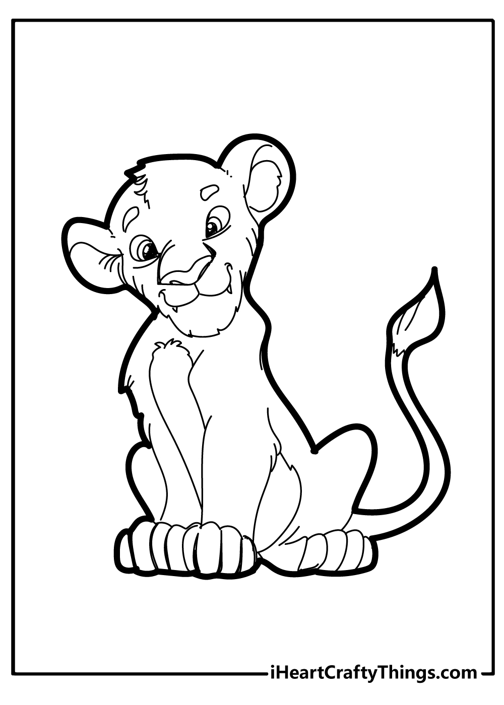 lion family coloring pages