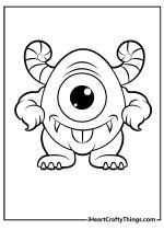 Monster Coloring Pages (100% Free Printables)