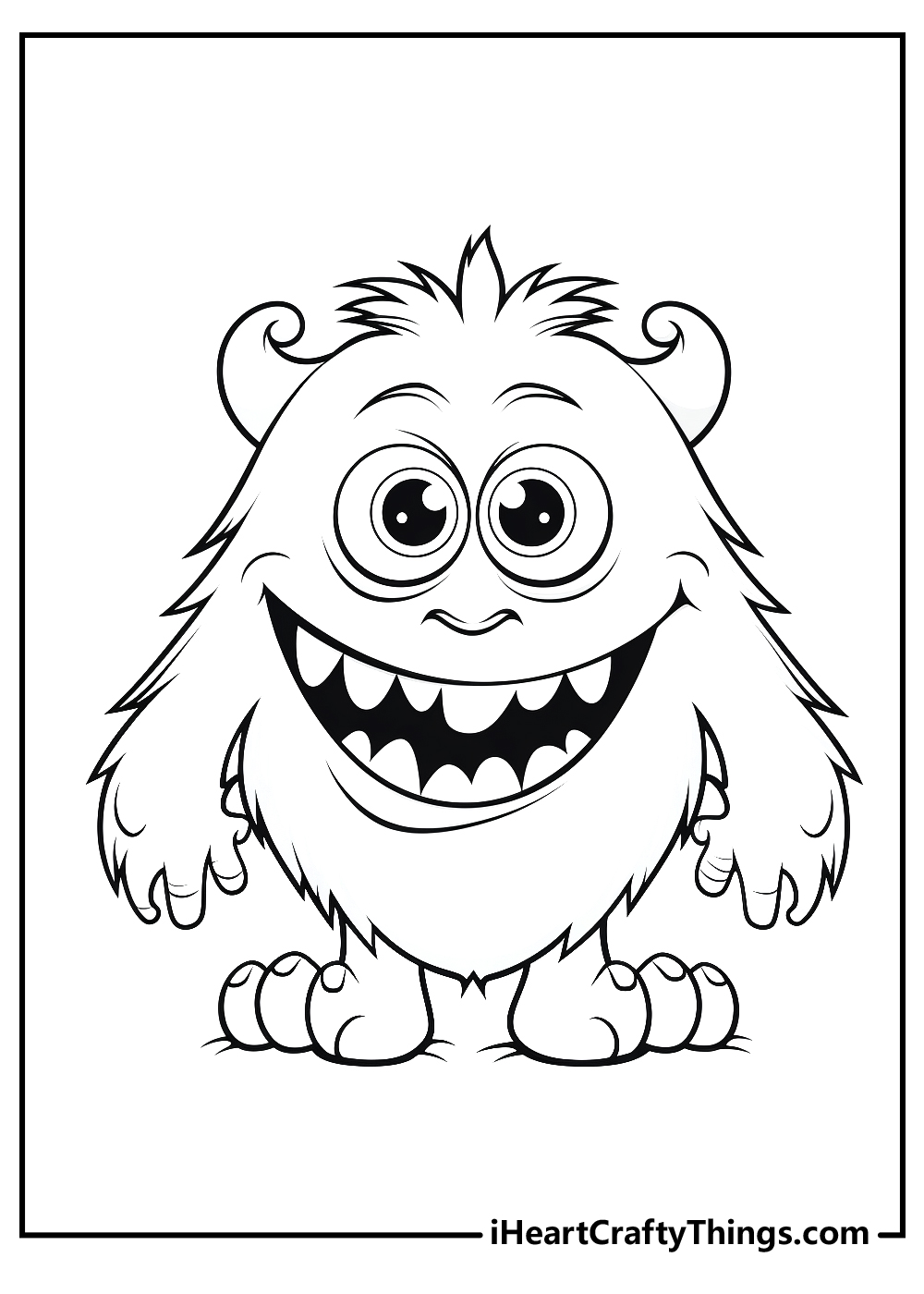 monster coloring pages free download