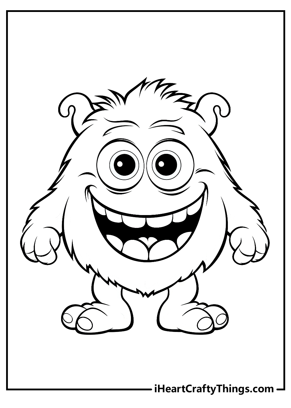 funny monster coloring pages