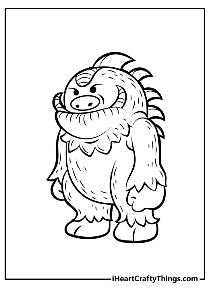 Monster Coloring Pages (100% Free Printables)