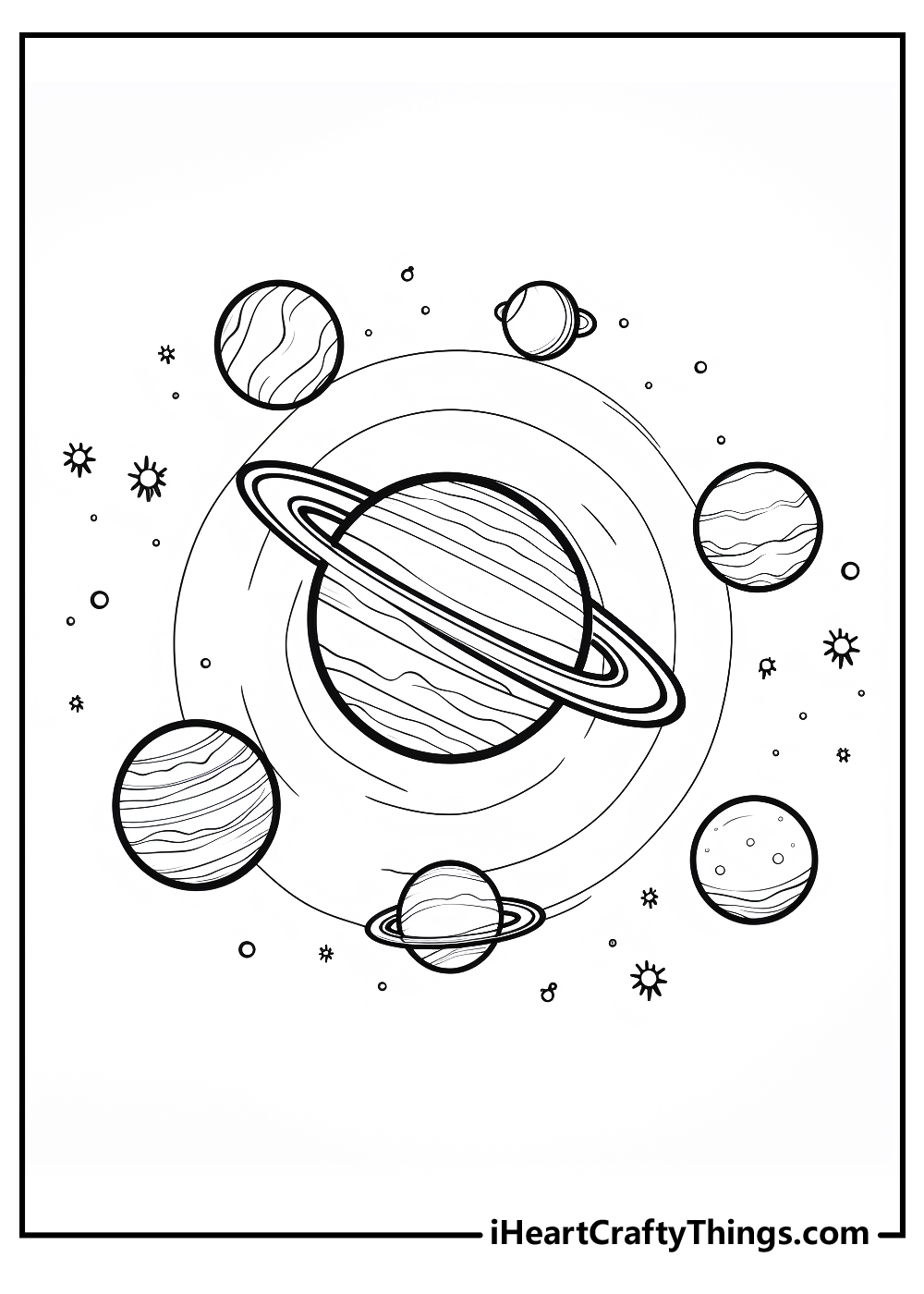 planets coloring pages for kids