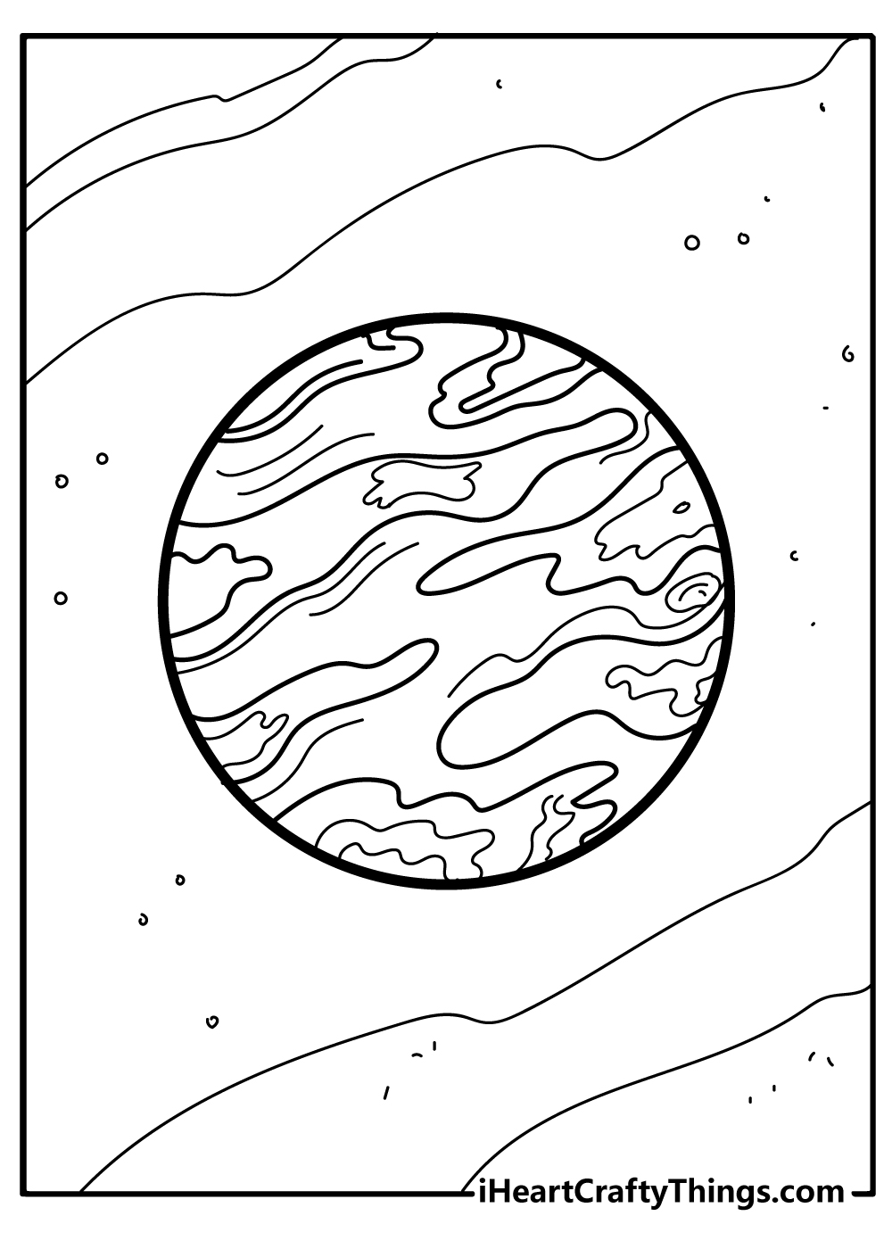 Planets Easy Coloring Pages