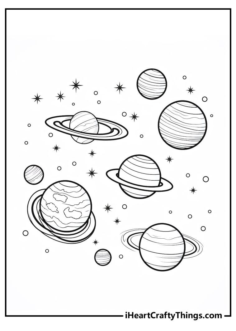 Planets Coloring Pages (100% Free Printables)