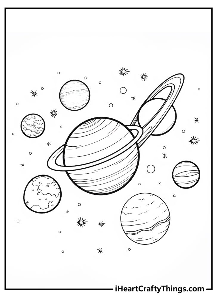 Planets Coloring Pages (100% Free Printables)