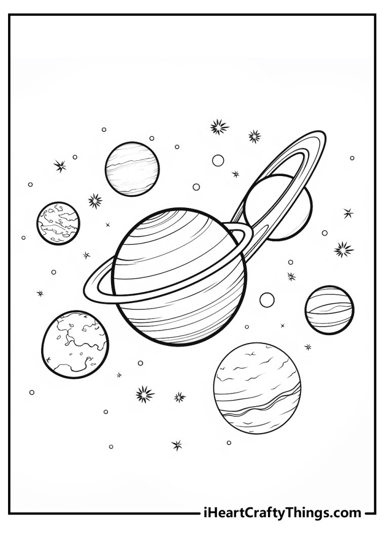 Planets Coloring Pages (100% Free Printables)