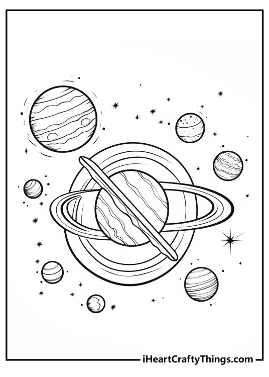 Planets Coloring Pages (100% Free Printables)