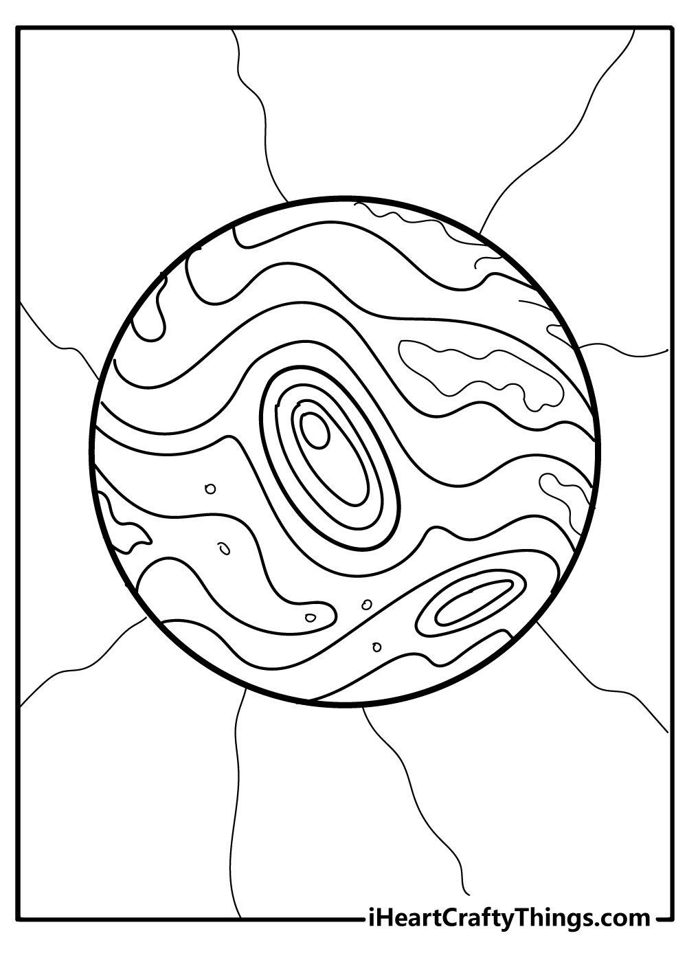 Planets Coloring Pages for preschoolers free printable