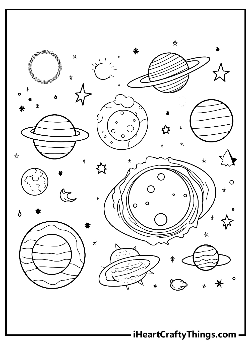 new planets coloring pages