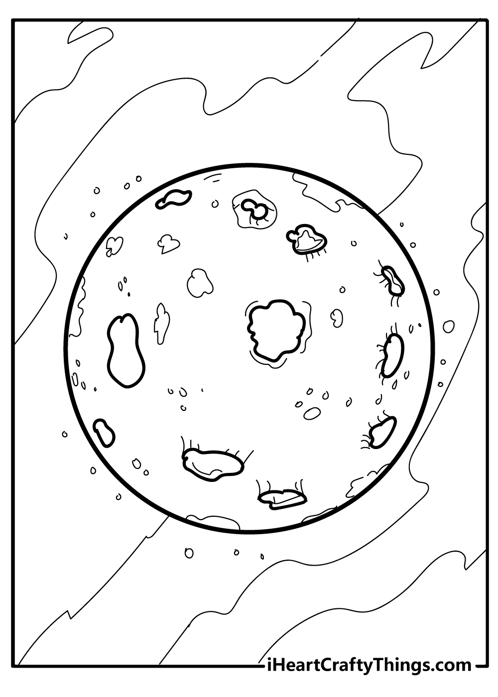 Planets Coloring Book for kids free printable