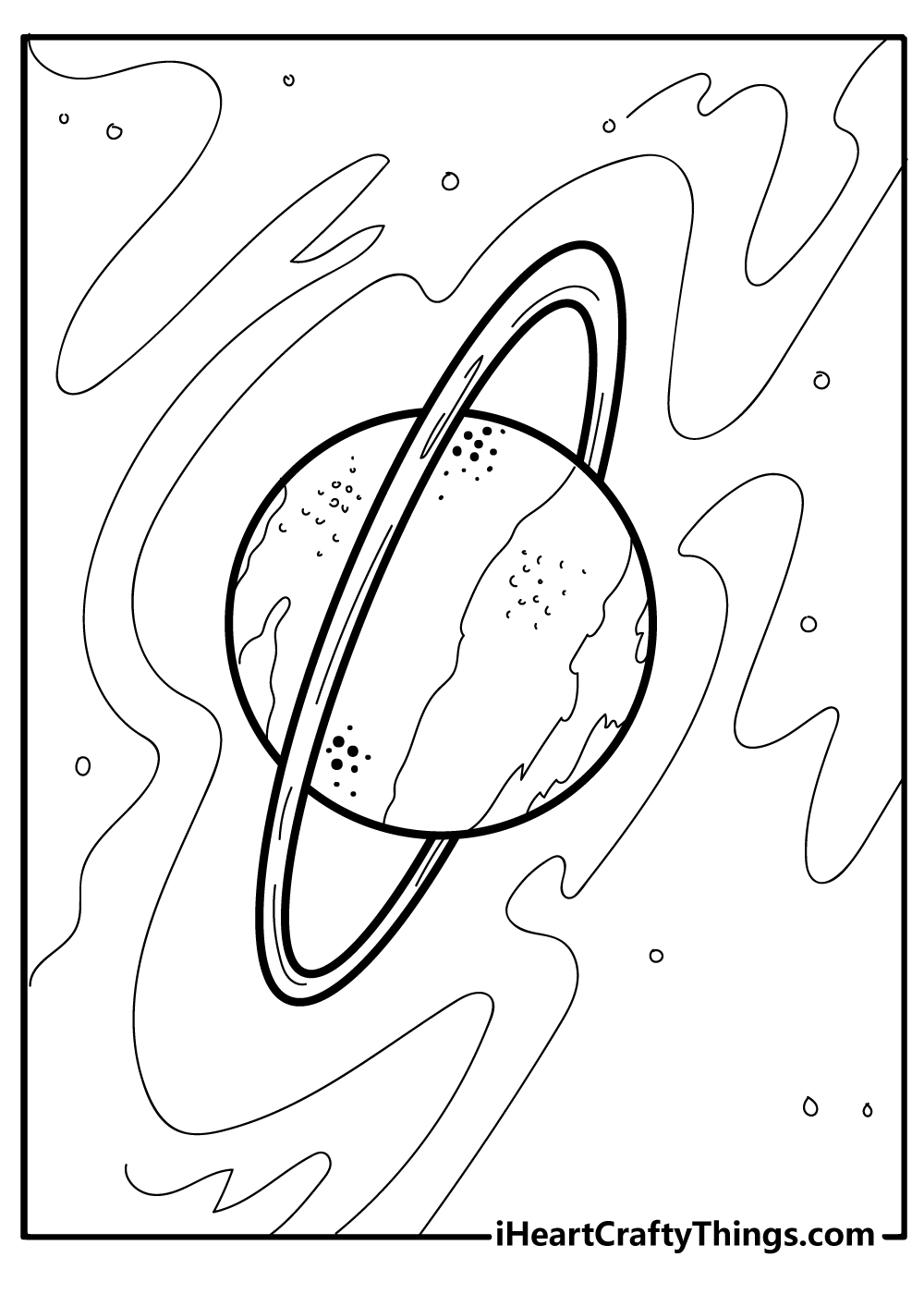 Planets Coloring Sheet for children free download