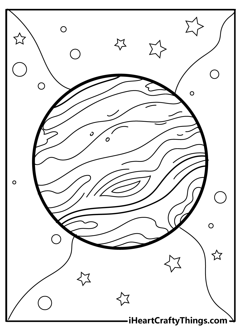 Planets Coloring Book for adults free download