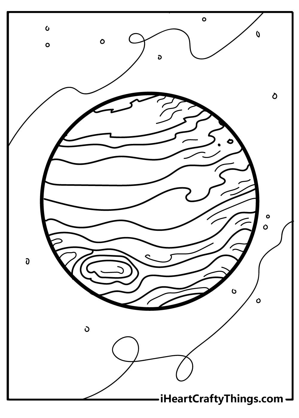 Planets Coloring Original Sheet for children free download