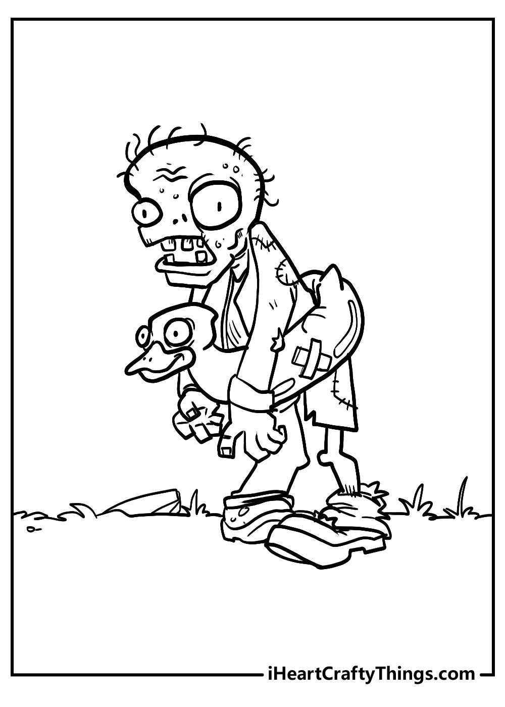 Plants and Zombies Coloring Pages