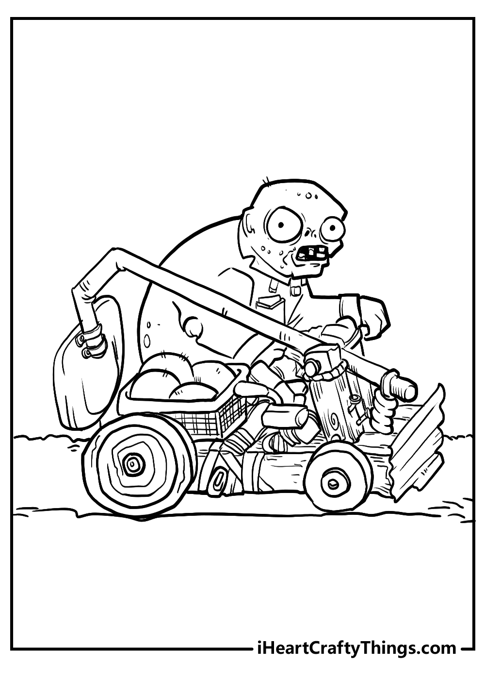 Plants and Zombies Coloring Printable