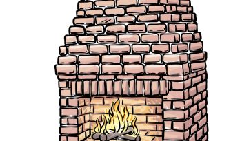 how to draw a Fireplace image