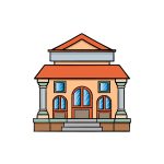 how to draw a Library image