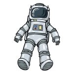 how to draw an Astronaut image