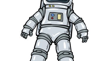 how to draw an Astronaut image
