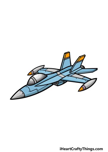 how to draw a Jet image