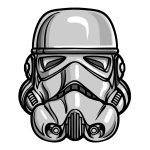 how to draw a Stormtrooper Helmet image