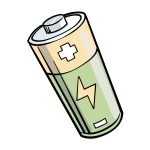 how to draw a battery image