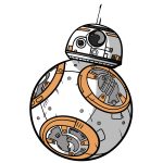 how to draw BB8 image