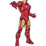 how to draw Iron Man image