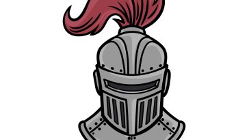how to draw a Knight’s Helmet image