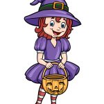 how to draw a Halloween Kid image