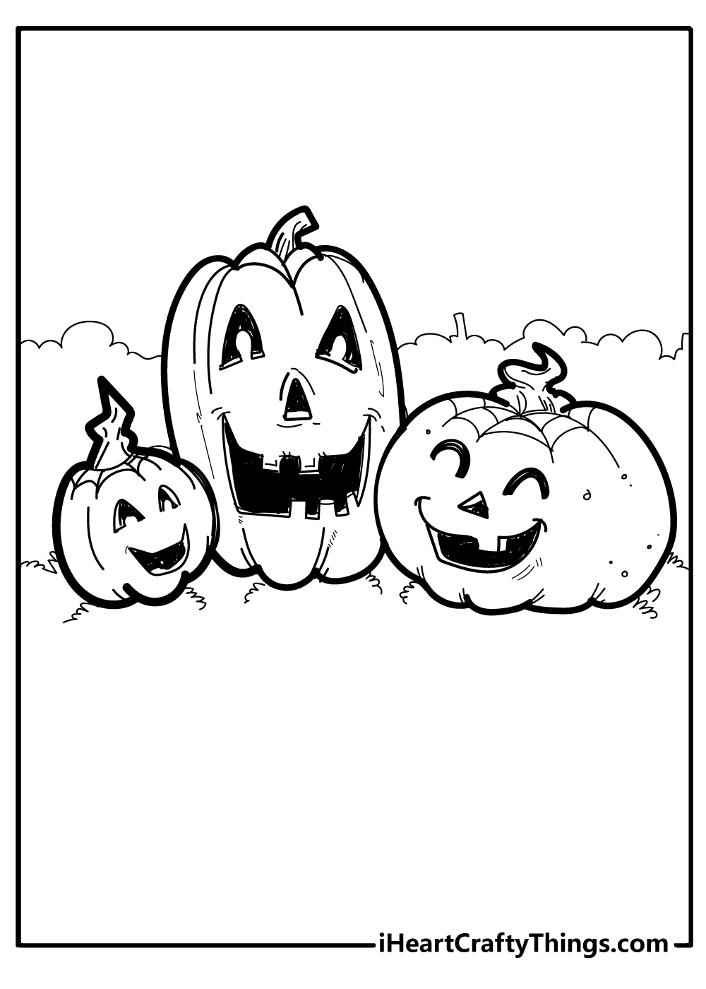 five little pumpkin coloring pages