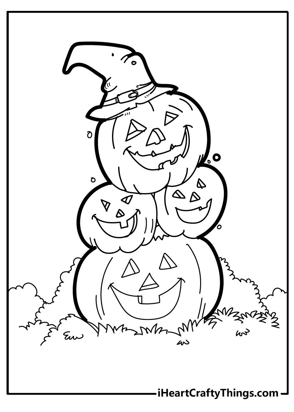 Free Printable Pumpkin Coloring Pages - Crafty Morning