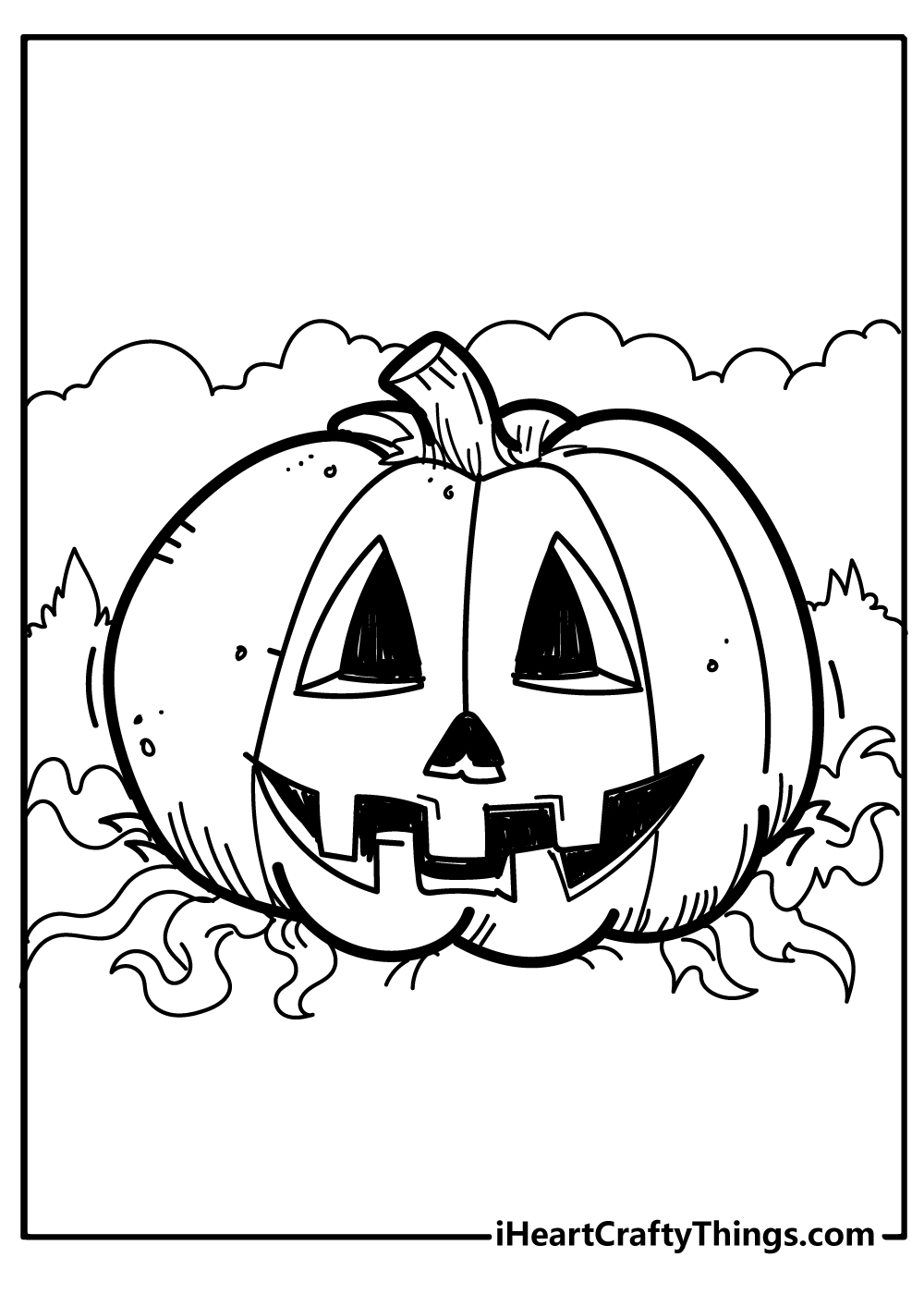 Halloween Pumpkin Coloring Paper Coloring Book for Kids 