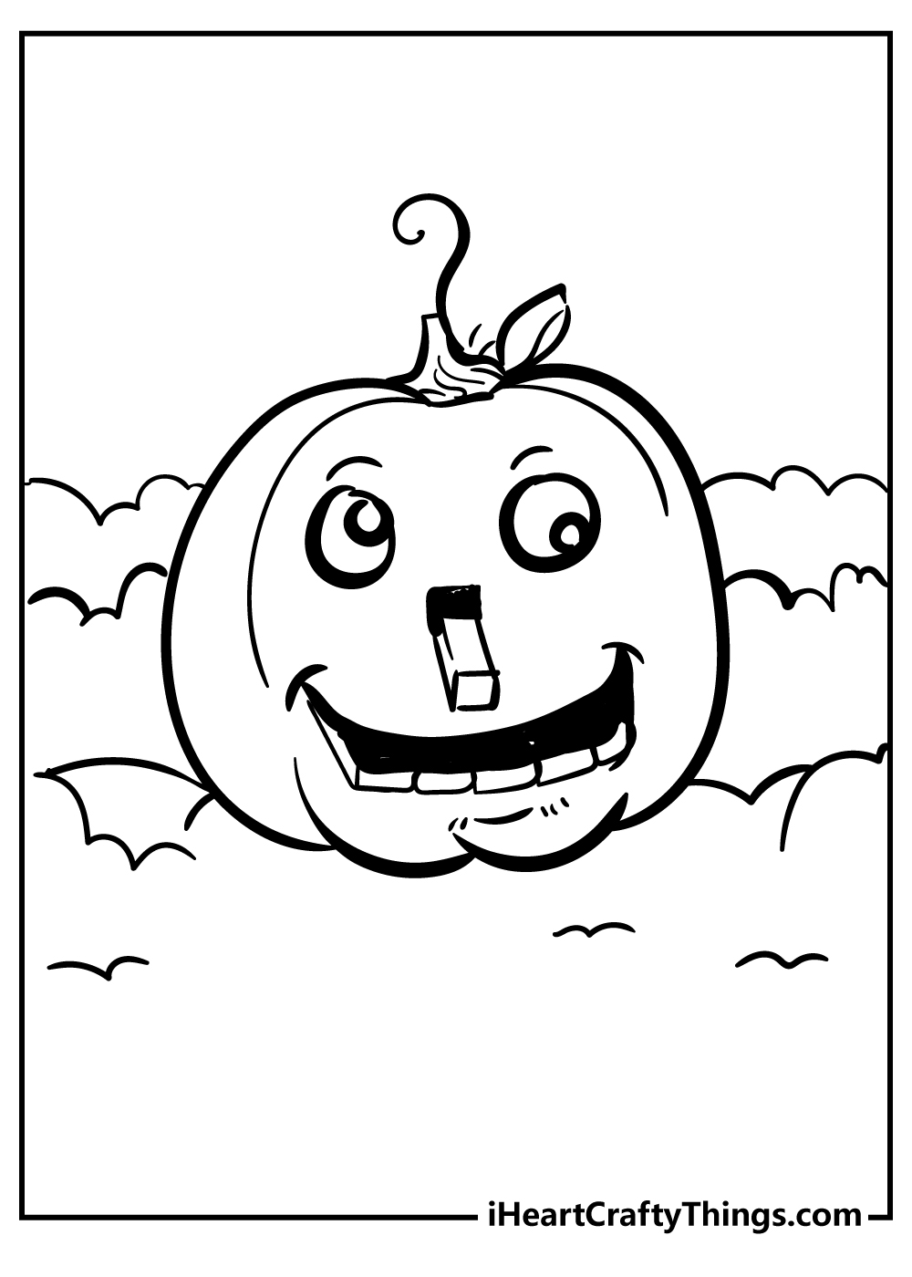 happy pumpkin coloring pages