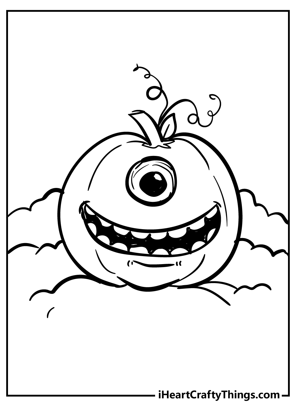 happy pumpkin coloring pages