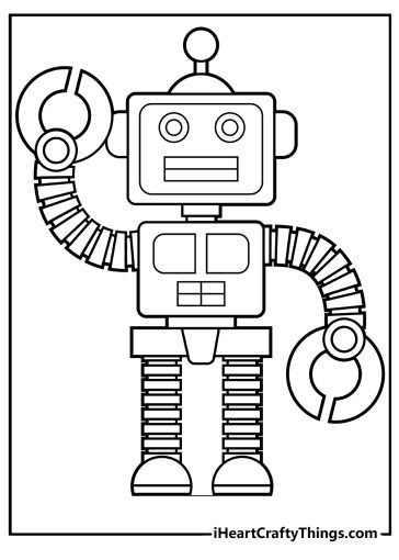 Robot Coloring Pages (100% Free Printables)