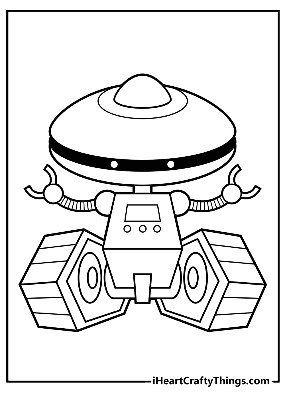 Robot Coloring Pages for kids free printable