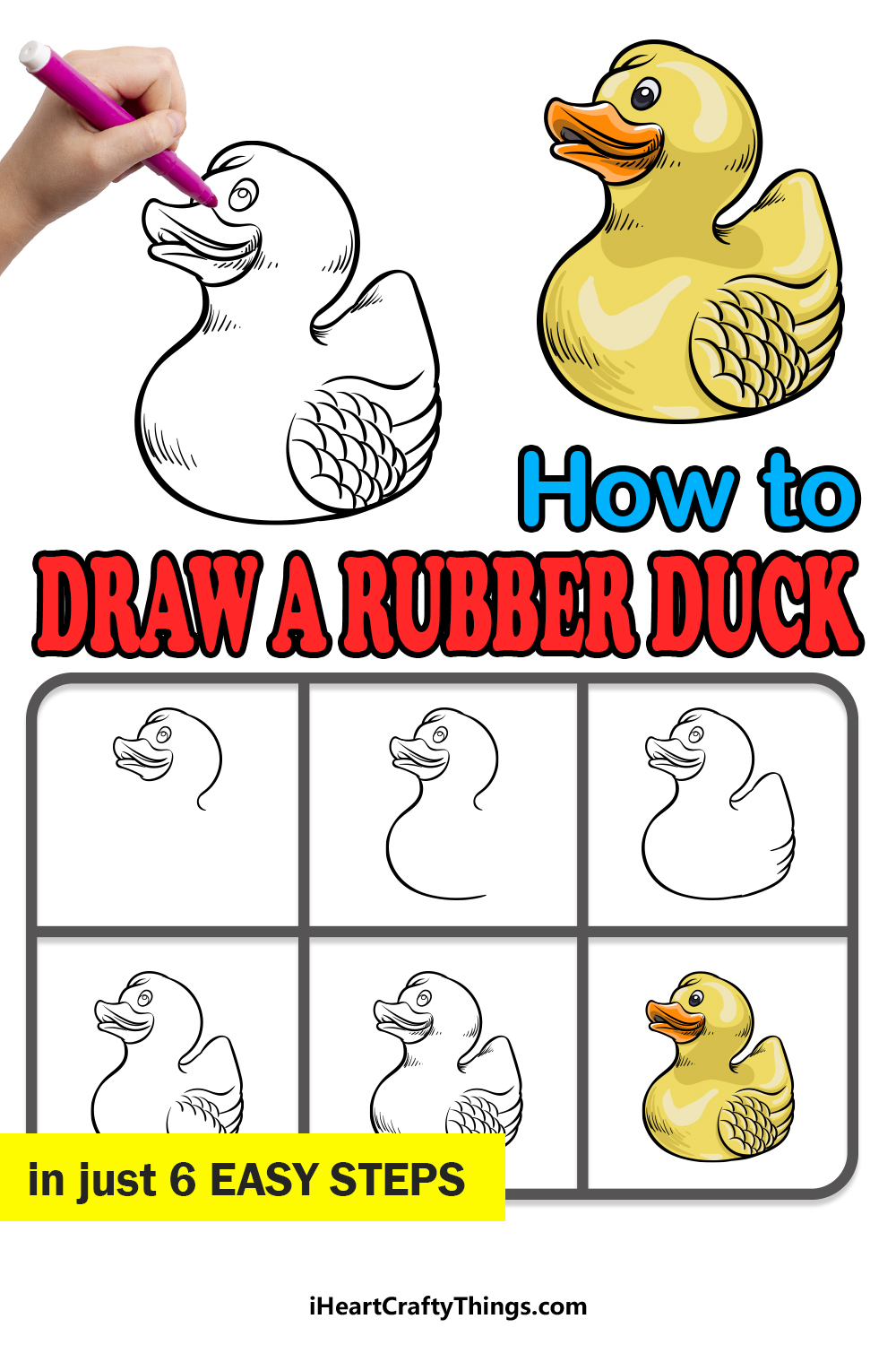 How to Draw a Rubber Duck 12 Steps with Pictures  wikiHow Fun