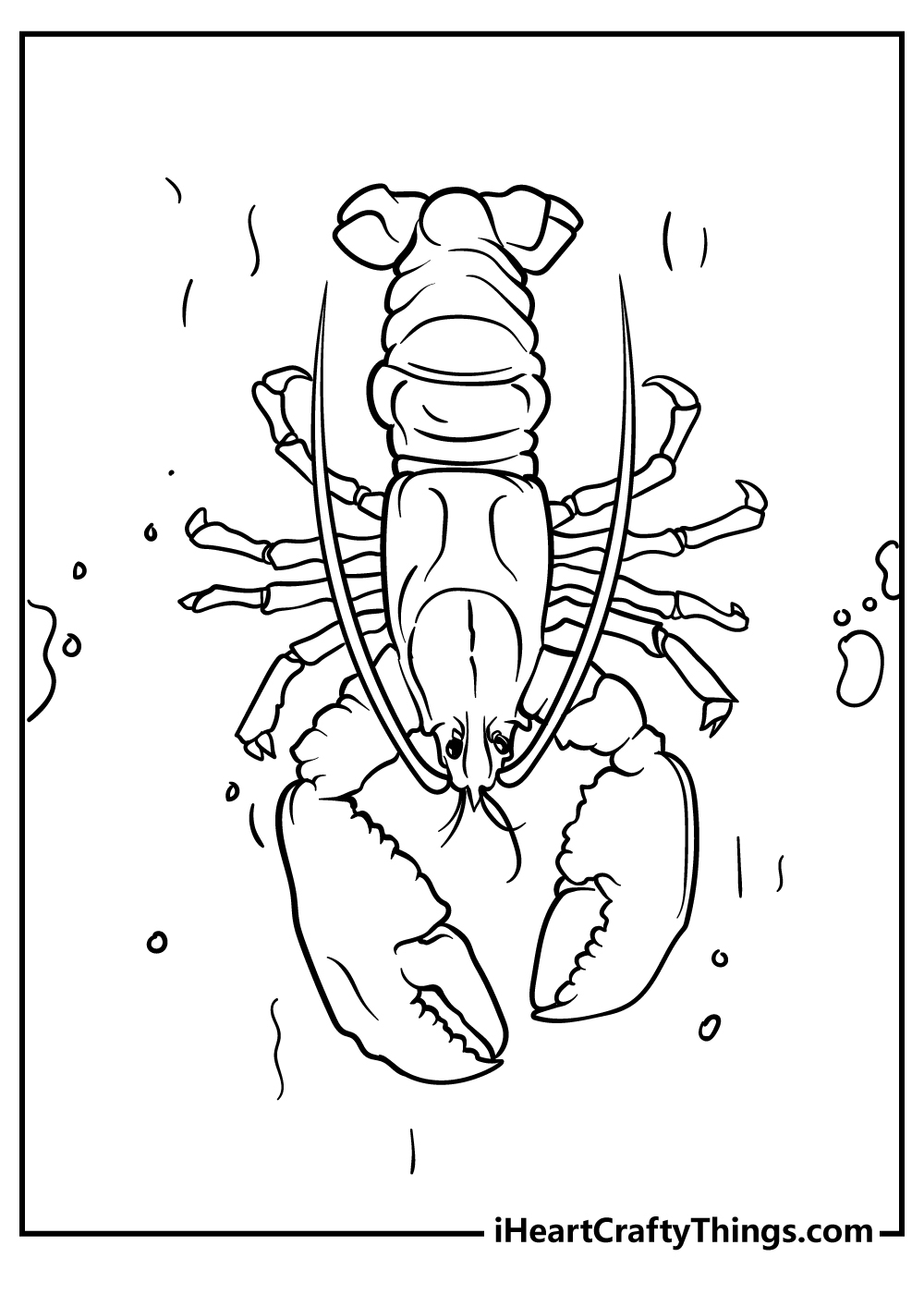 easy Sea Animals Coloring Pages for preschoolers
