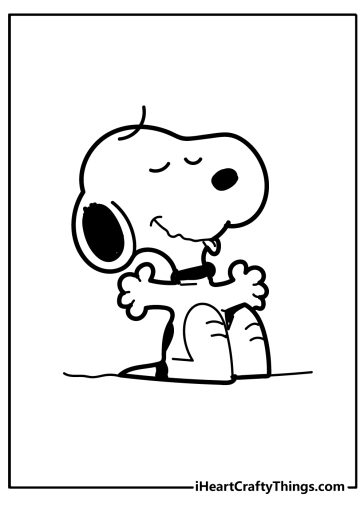 Snoopy Coloring Pages (100% Free Printables)